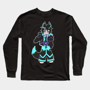 Kawaii Wolf Boy Long Sleeve T-Shirt